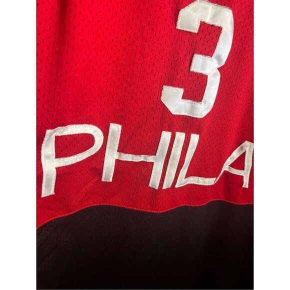Vintage Nike NBA Allen Iverson 76ers‎ jersey Black and Red size XXL 2XL - Picture 2 of 8